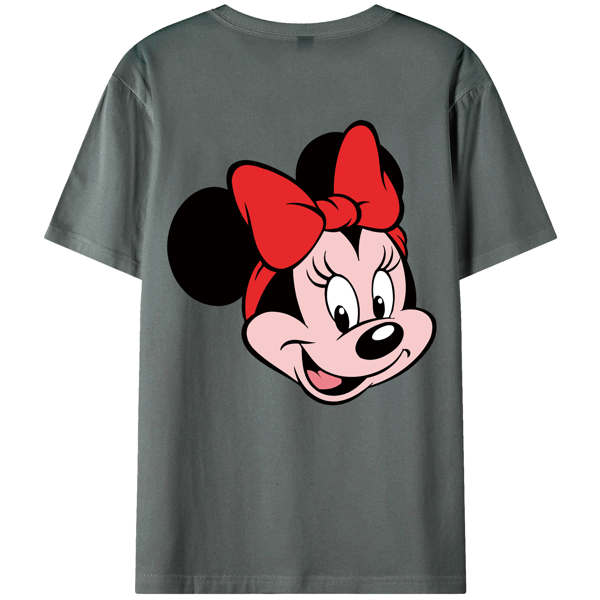 （画像用） ミッキーマウス Mickey Mouse 綿100％ メンズ半袖Tシャツ（バックプリント） 通気性